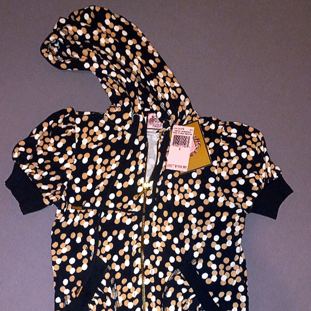 Juicy Couture zip up short sleeved hoodie